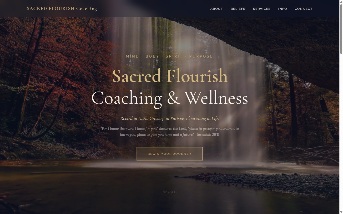 Sacred Flourish website screenshot